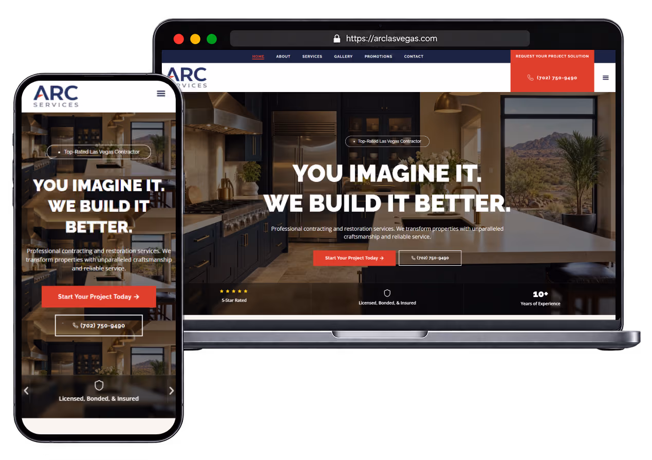 Arc-services-website preview