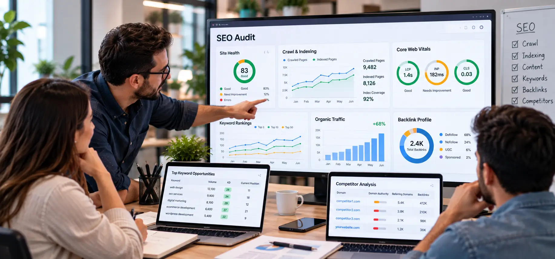 Collaborative SEO Audit Dashboard Review