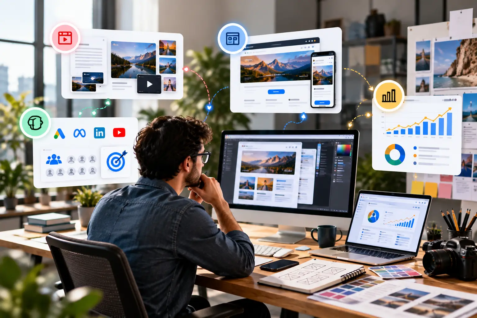 Creative Digital Marketing Workspace