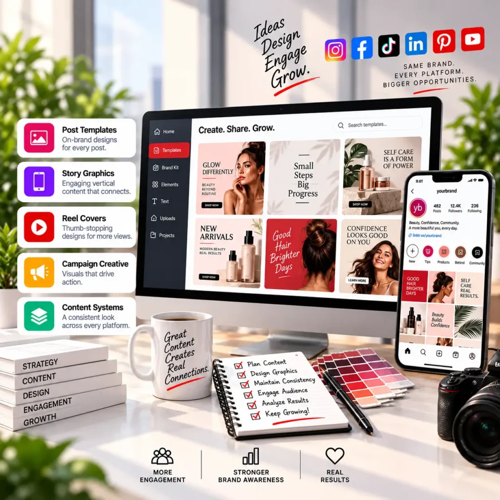 Creative Marketing Workspace Showcase