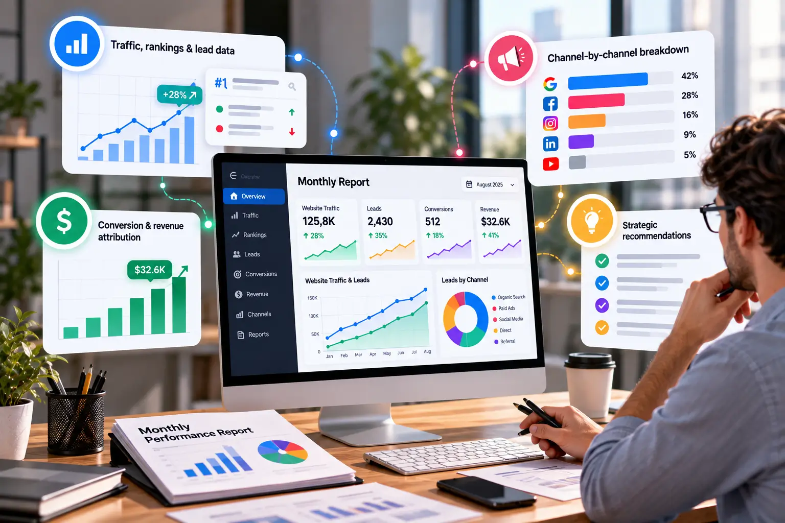 Modern Analytics Dashboard Workspace