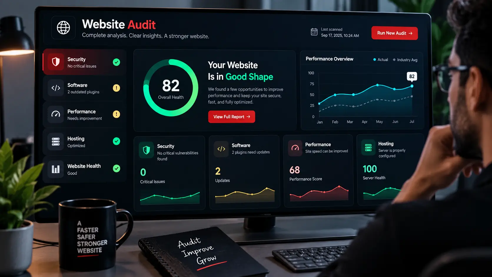 Neon Website Audit Dashboard