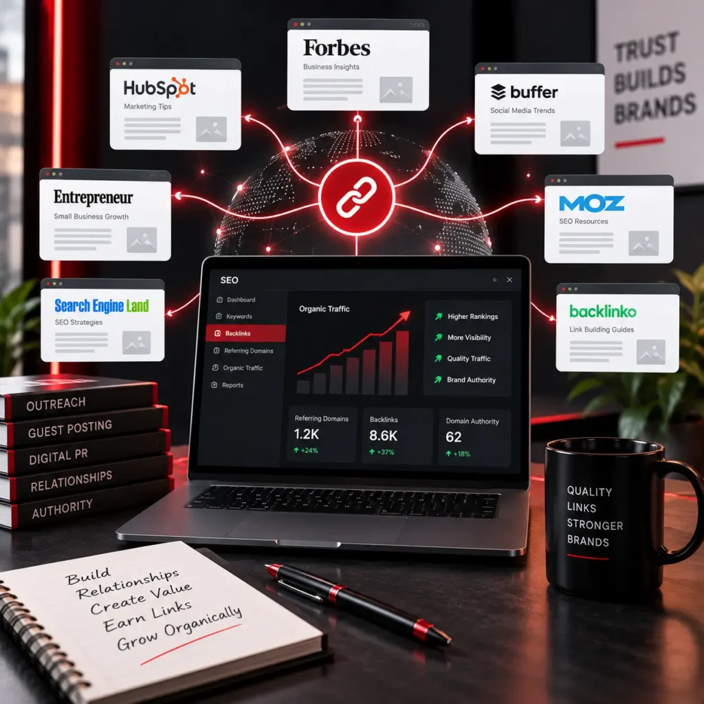 SEO Link-Building Growth Dashboard