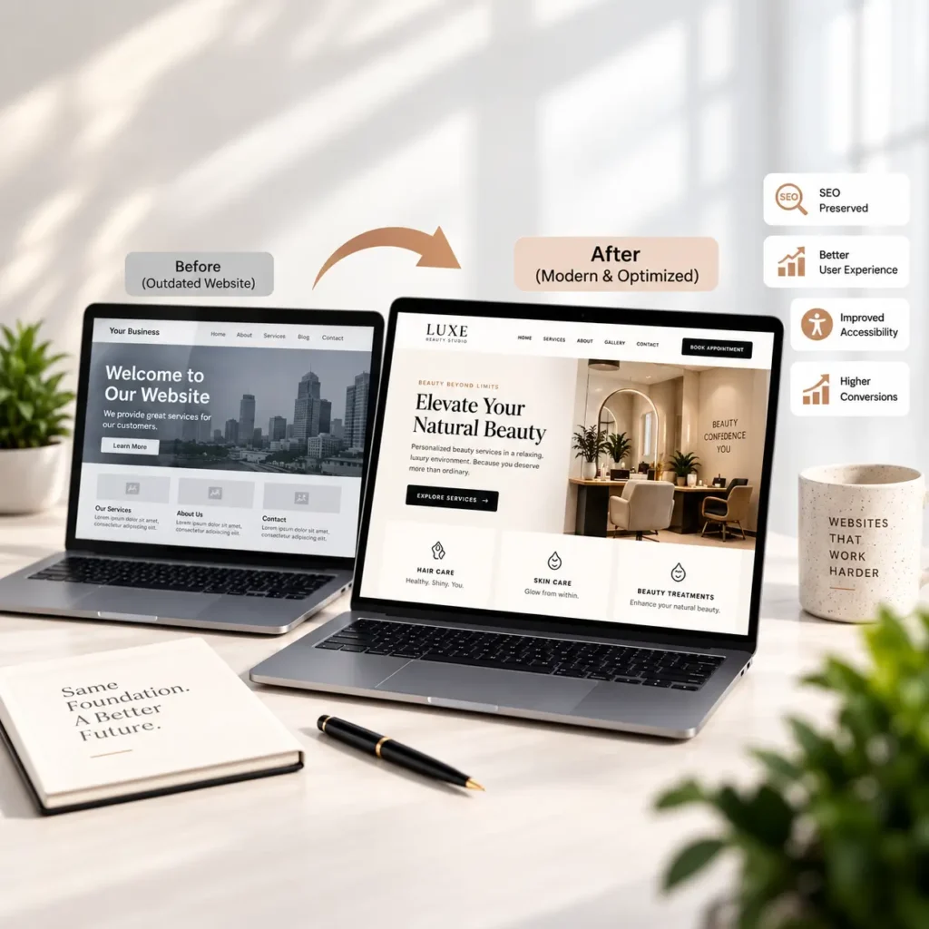 Website Redesign Transformation Workspace