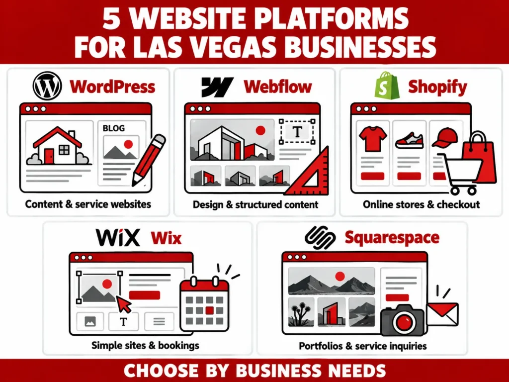 5 website platform for LV businesses